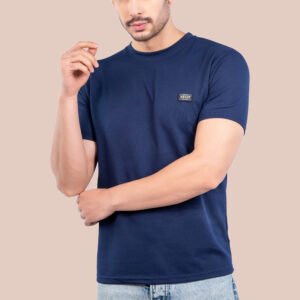 Round Neck T-shirt Navy Blue