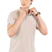 01-POLO T-SHIRT (Beige Melange)