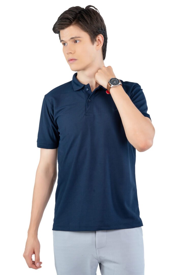 01-POLO T-SHIRT(Navy)