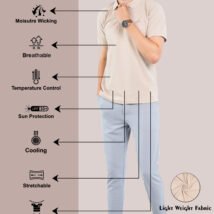 02-POLO T-SHIRT (Beige Melange)