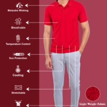 02-POLO T-SHIRT(Arrow Red)