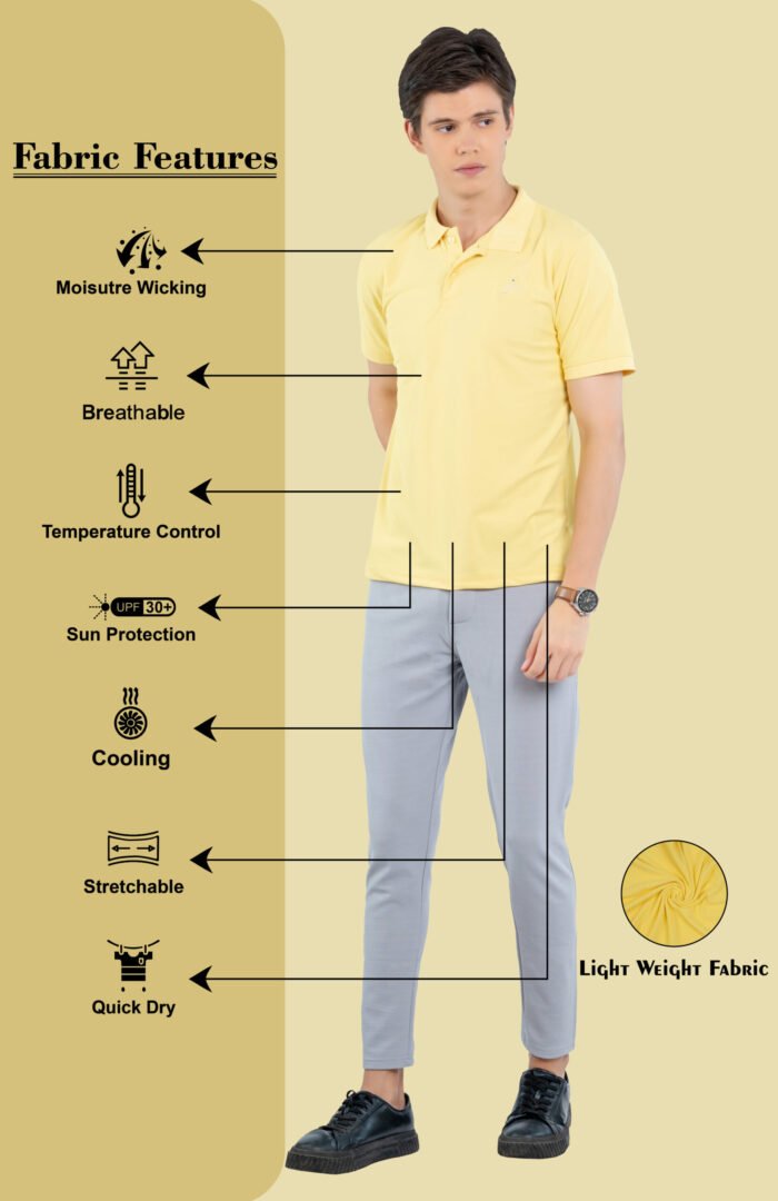 02-POLO T-SHIRT(Yellow)