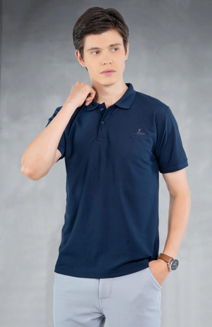 03-POLO T-SHIRT(Navy)