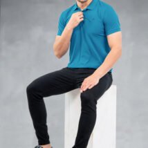 03-POLO T-SHIRT(Sea Blue)