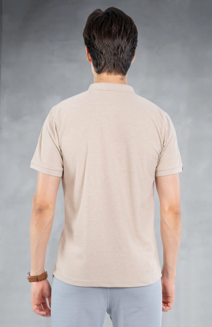 04-POLO T-SHIRT (Beige Melange)