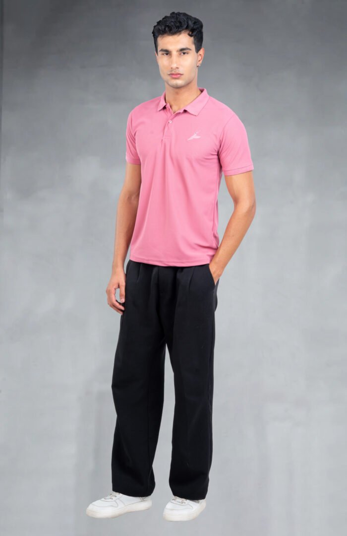 04-POLO T-SHIRT(Heather Rose)