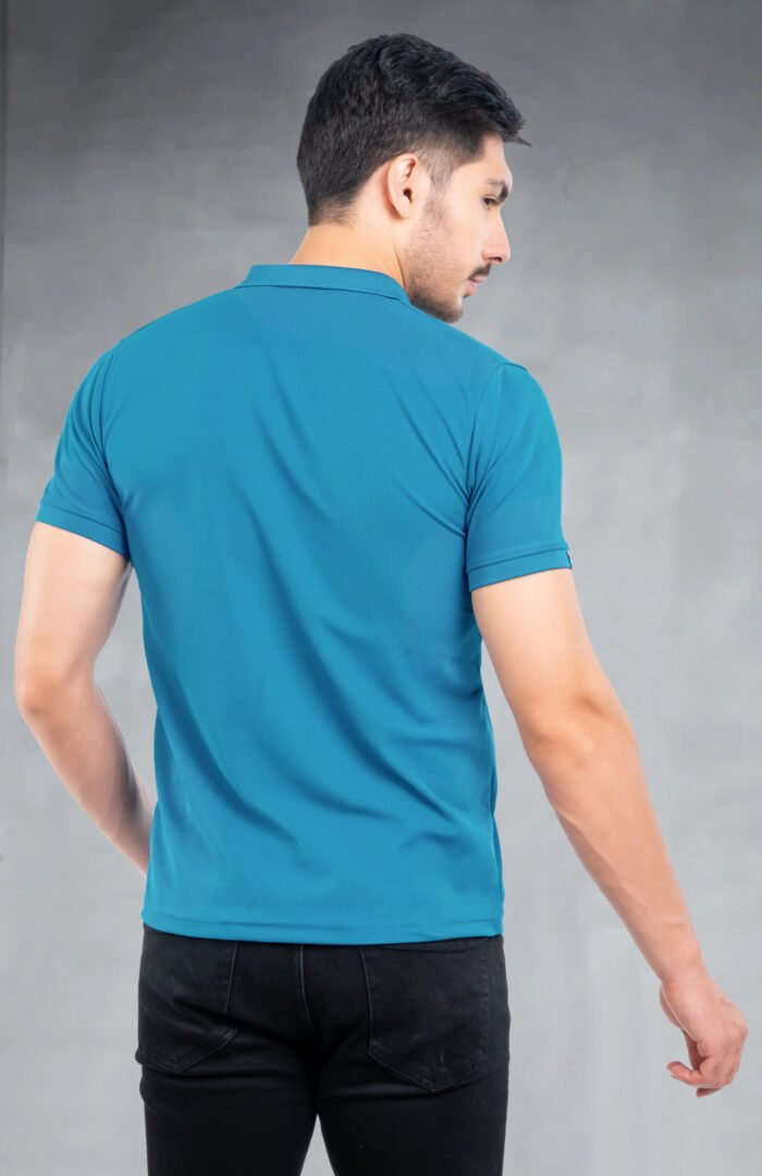 04-POLO T-SHIRT(Sea Blue)