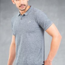 05-POLO T-SHIRT (Black Melange)