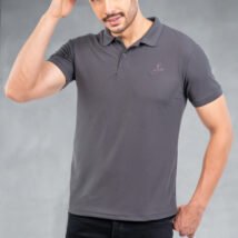 05-POLO T-SHIRT(Charcoal)