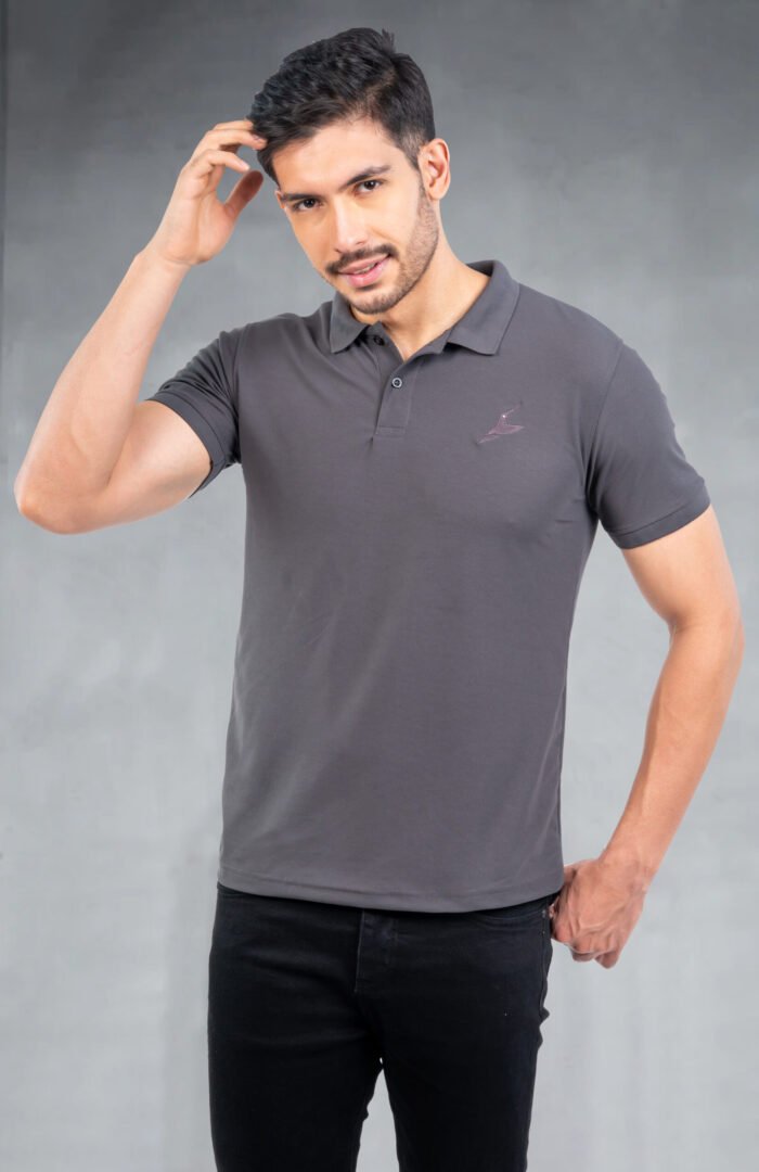05-POLO T-SHIRT(Charcoal)