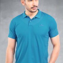 05-POLO T-SHIRT(Sea Blue)