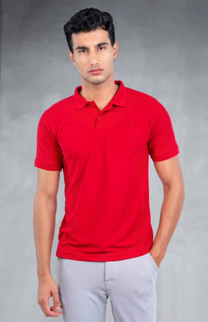05.-POLO T-SHIRT(Arrow Red)
