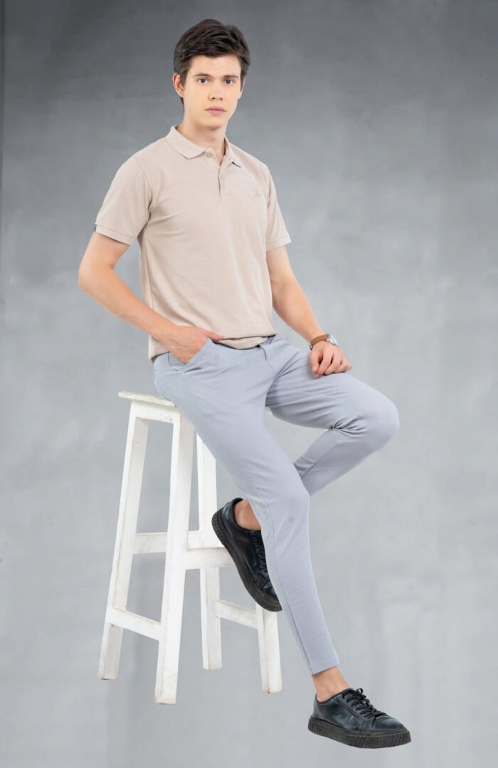 06-POLO T-SHIRT (Beige Melange)