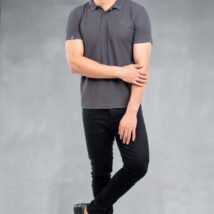 06-POLO T-SHIRT(Charcoal)