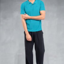 06-POLO T-SHIRT(Harbour Blue)
