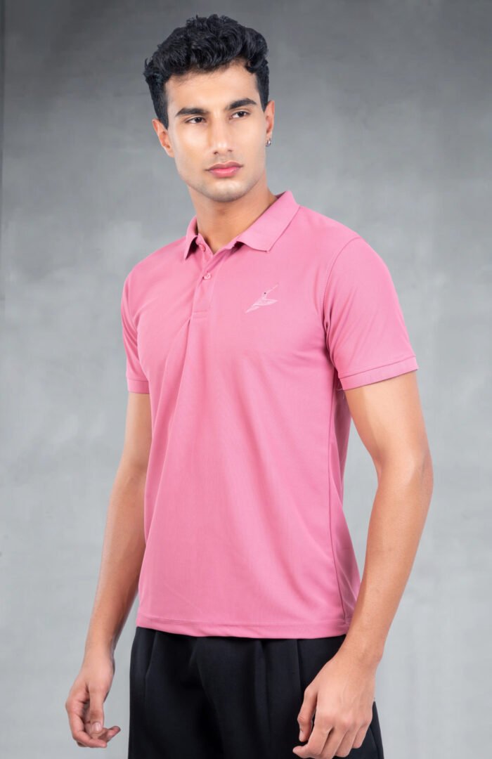06-POLO T-SHIRT(Heather Rose)