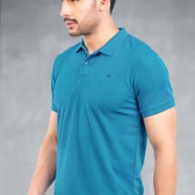06-POLO T-SHIRT(Sea Blue)