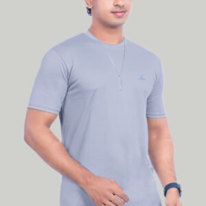 Dry-fit Round neck T-shirt Grey