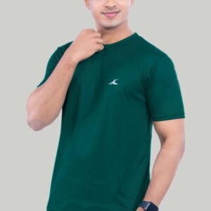 Dry-fit Round neck T-shirt Green
