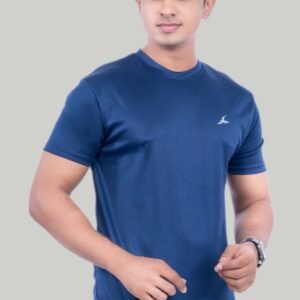 Dry-fit Round neck T-shirt Airforce Blue